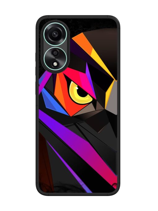 Wpap Owl Glossy Metal Phone Cover for Oppo A78 (4G)