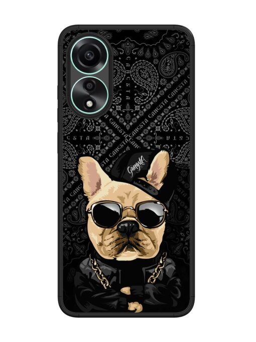 Gangsta Cool Sunmetales Dog Glossy Metal Phone Cover for Oppo A78 (4G) Zapvi