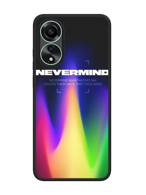 Nevermind Glossy Metal Phone Cover for Oppo A78 (4G) Zapvi