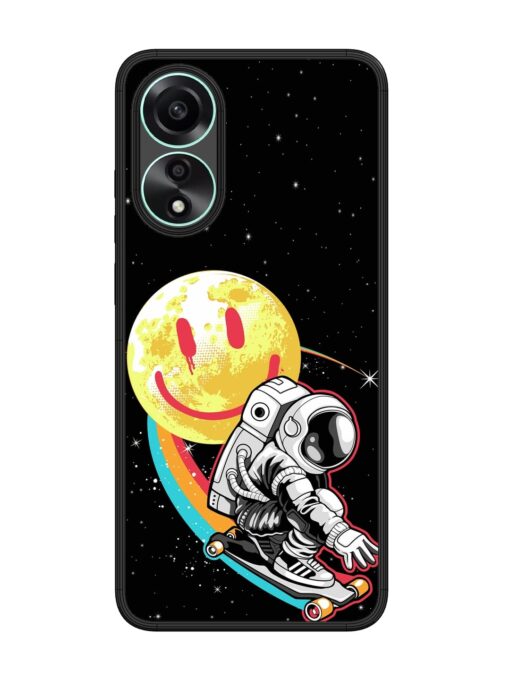 Astronaut Art Glossy Metal Phone Cover for Oppo A78 (4G) Zapvi