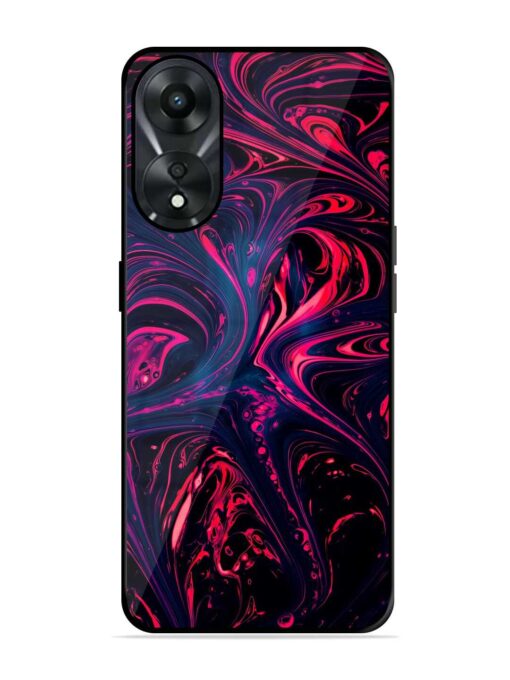 Abstract Background Glossy Metal Phone Cover for Oppo A78 (5G) Zapvi