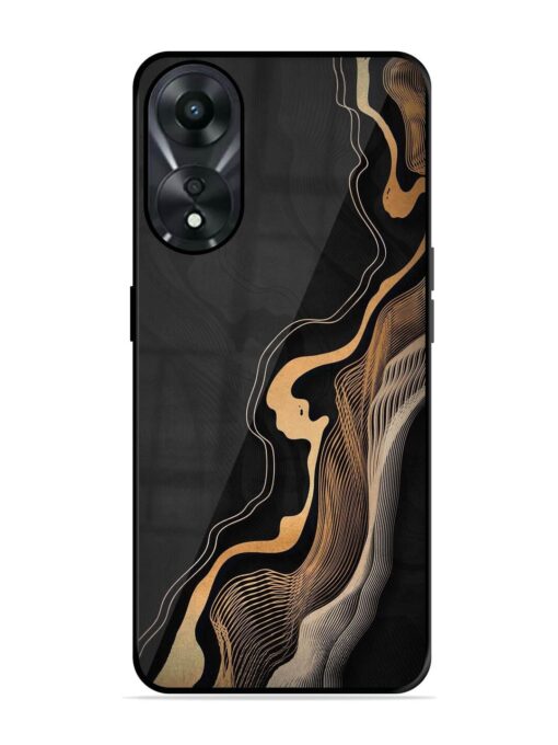 Abstract Art Glossy Metal TPU Phone Cover for Oppo A78 (5G) Zapvi