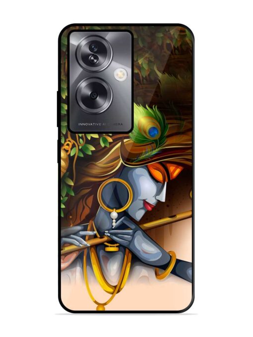 Krishna Glossy Metal Phone Cover for Oppo A79 (5G)