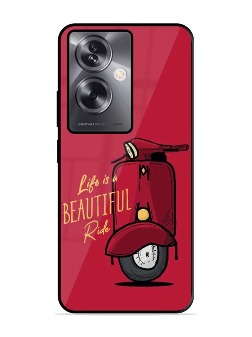 Life Is Beautiful Rides Glossy Metal Phone Cover for Oppo A79 (5G) Zapvi