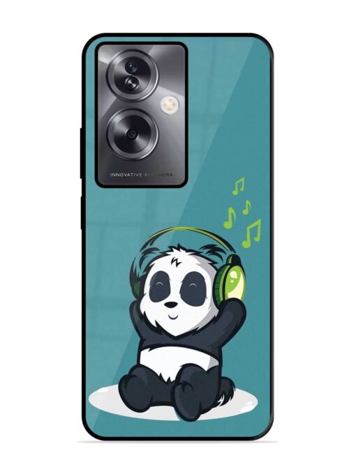 Music Panda Glossy Metal Phone Cover for Oppo A79 (5G) Zapvi