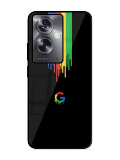 Google Logo Glossy Metal Phone Cover for Oppo A79 (5G)