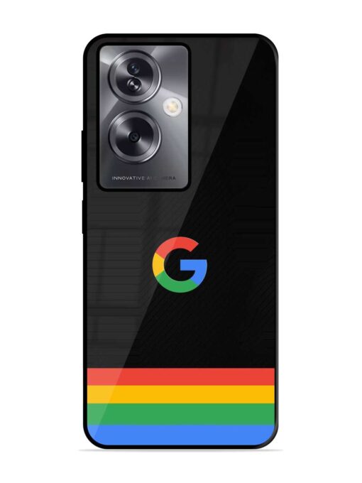 Google Logo Art Glossy Metal Phone Cover for Oppo A79 (5G)