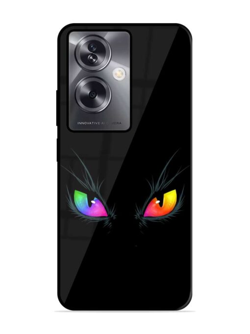 Cat Eyes Glossy Metal Phone Cover for Oppo A79 (5G)