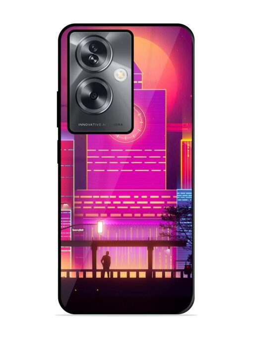 Clock Tower Glossy Metal TPU Phone Cover for Oppo A79 (5G)