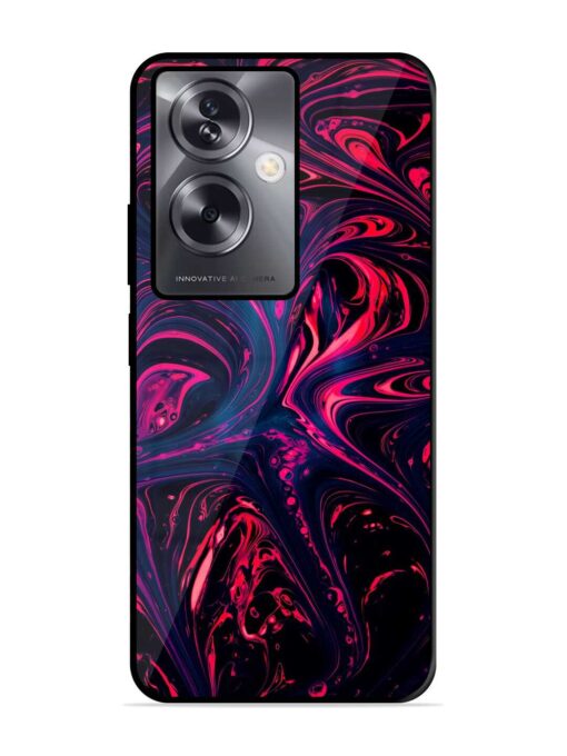 Abstract Background Glossy Metal Phone Cover for Oppo A79 (5G) Zapvi