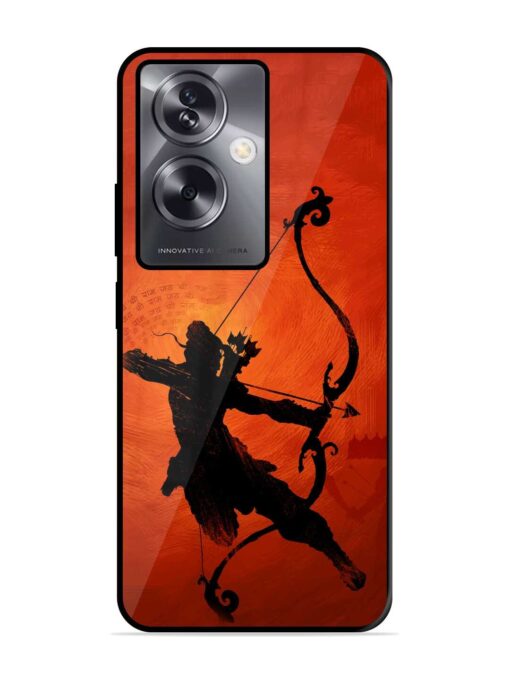 Illustration Lord Rama Glossy Metal Phone Cover for Oppo A79 (5G)