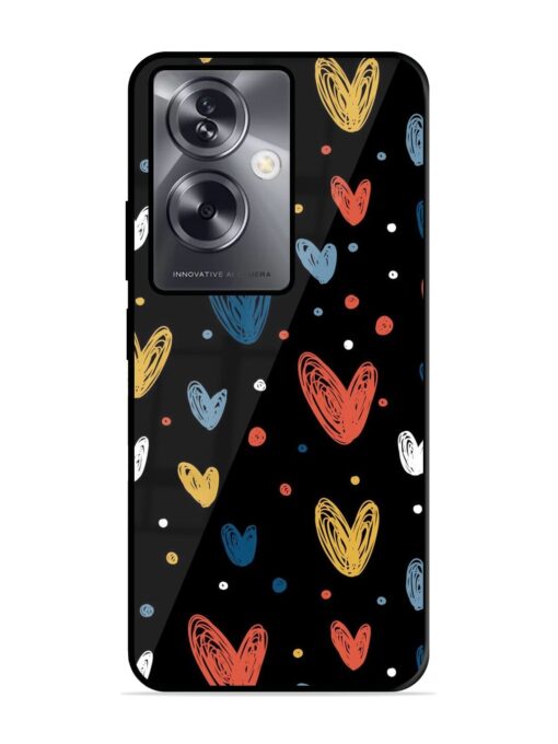 Happy Valentines Day Glossy Metal TPU Phone Cover for Oppo A79 (5G)