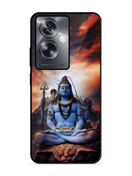 Jai Jai Shiv Glossy Metal Phone Cover for Oppo A79 (5G) Zapvi