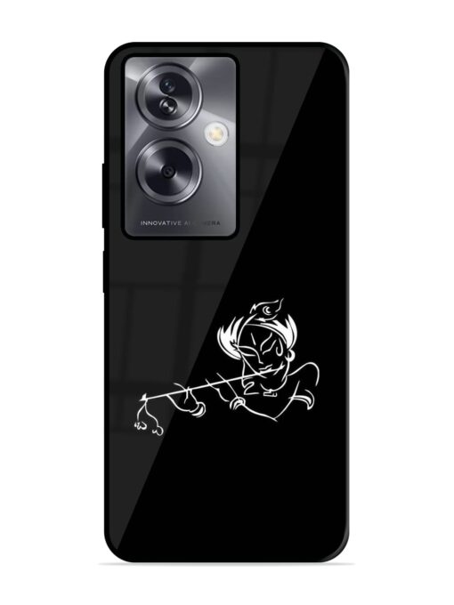 Krishna Flute Glossy Metal Phone Cover for Oppo A79 (5G)