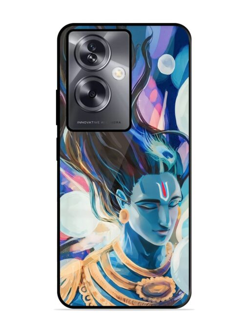 Bhagwan Sri Krishna Glossy Metal Phone Cover for Oppo A79 (5G)