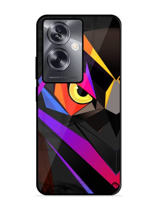 Wpap Owl Glossy Metal Phone Cover for Oppo A79 (5G)