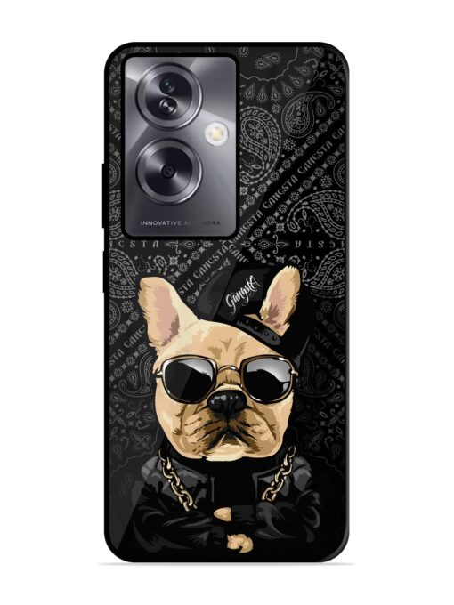 Gangsta Cool Sunmetales Dog Glossy Metal Phone Cover for Oppo A79 (5G)