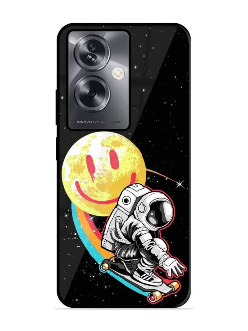 Astronaut Art Glossy Metal Phone Cover for Oppo A79 (5G)