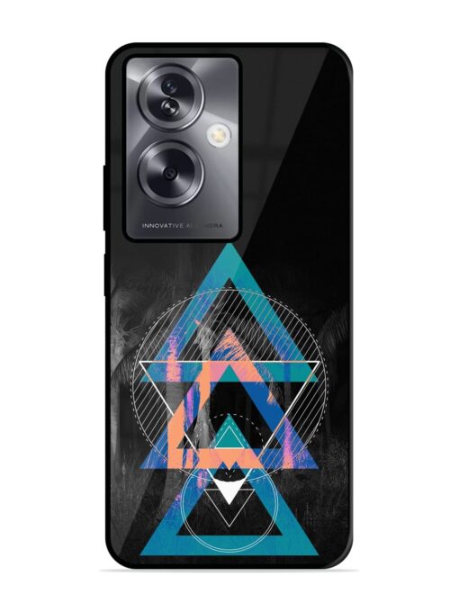 Indie Cross Glossy Metal Phone Cover for Oppo A79 (5G)