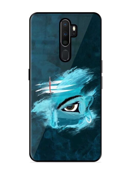 Lord Shiva Glossy Metal Phone Cover for Oppo A9 Zapvi