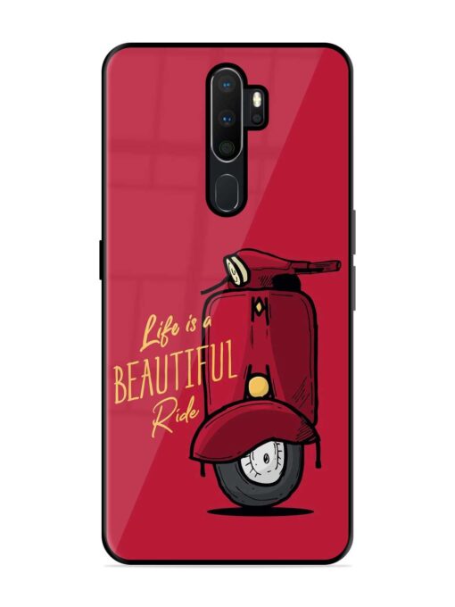 Life Is Beautiful Rides Glossy Metal Phone Cover for Oppo A9