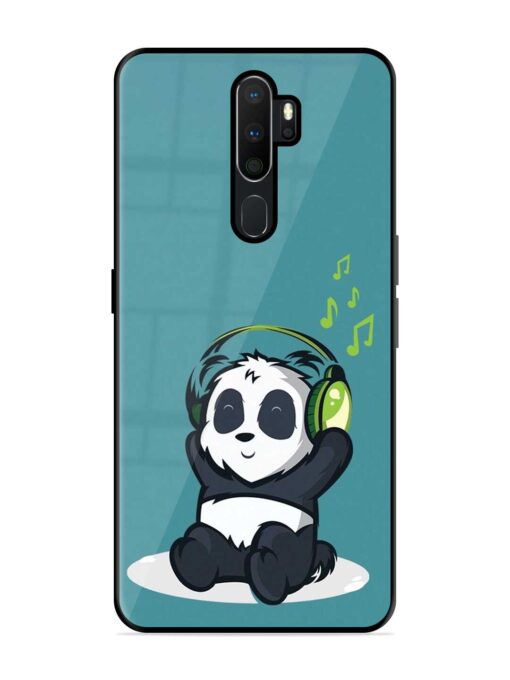 Music Panda Glossy Metal Phone Cover for Oppo A9 Zapvi