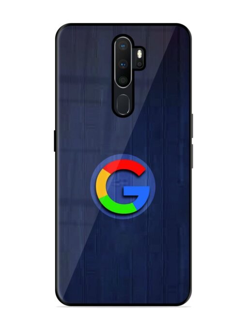 Google Logo Printed Glossy Metal TPU Phone Cover for Oppo A9