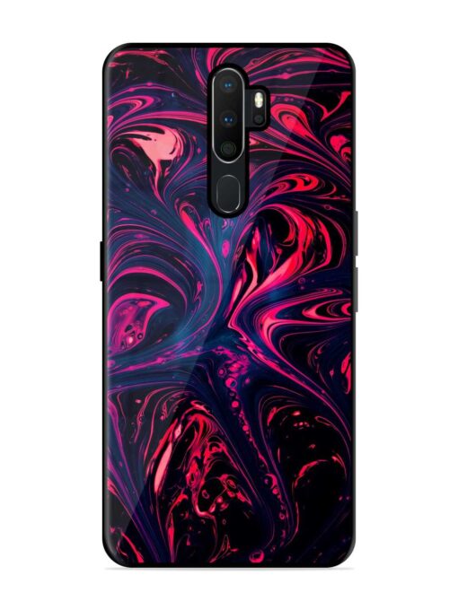 Abstract Background Glossy Metal Phone Cover for Oppo A9 Zapvi