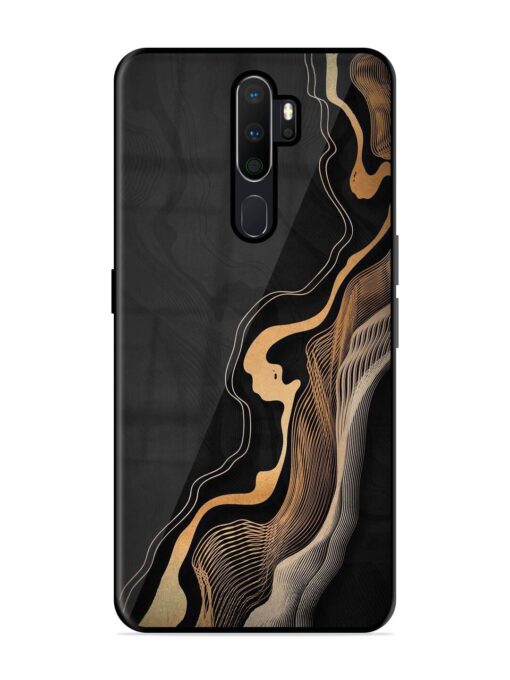 Abstract Art Glossy Metal TPU Phone Cover for Oppo A9 Zapvi