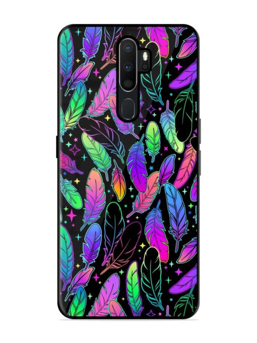 Bright Multi Colored Seamless Glossy Metal Phone Cover for Oppo A9 Zapvi