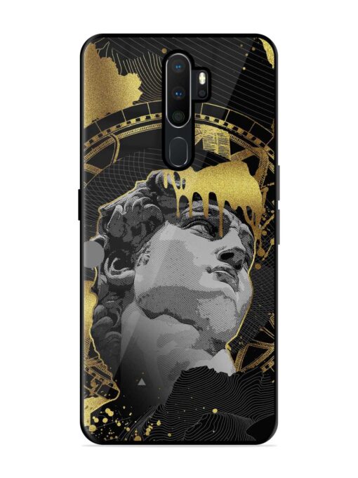 Roman Face Glossy Metal Phone Cover for Oppo A9 Zapvi