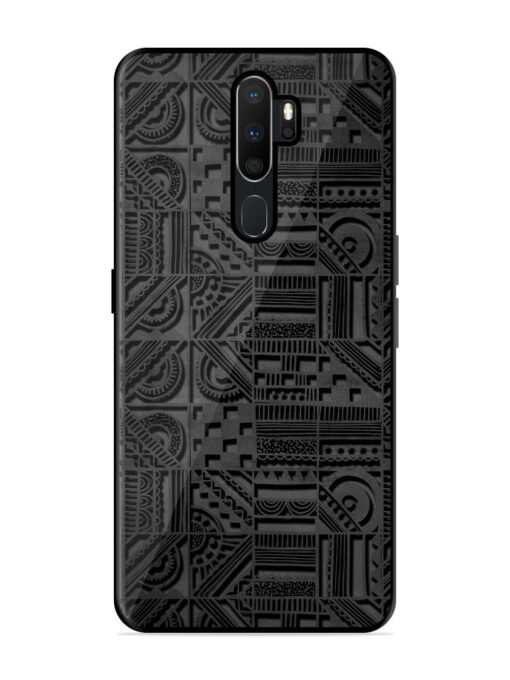 Seamless Pattern Glossy Metal Phone Cover for Oppo A9 Zapvi