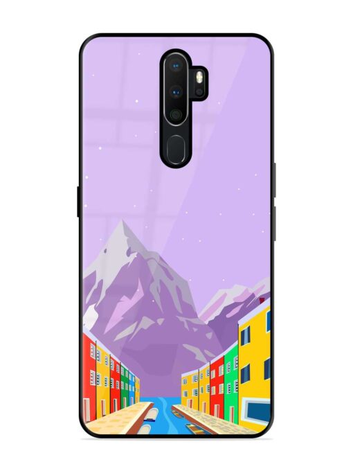 Venice City Illustration Glossy Metal Phone Cover for Oppo A9 Zapvi