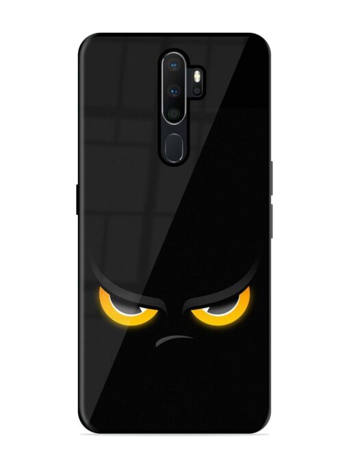 Scary Yellow Eye Glossy Metal TPU Phone Cover for Oppo A9 Zapvi