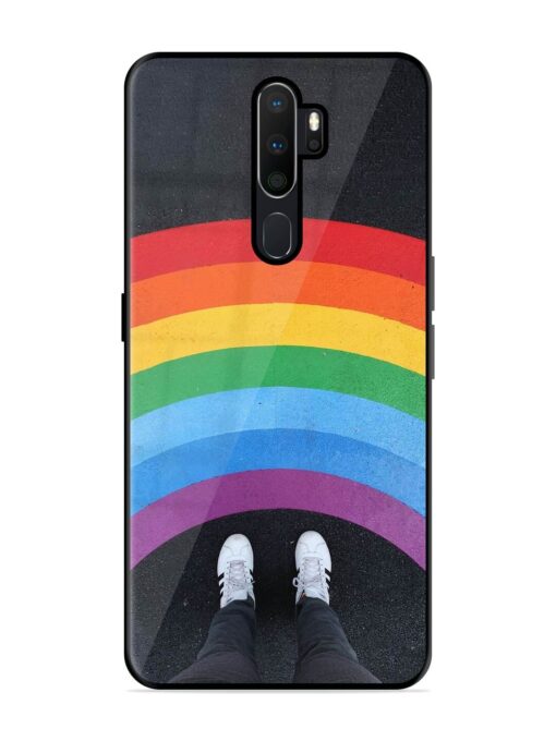 Legs Rainbow Glossy Metal TPU Phone Cover for Oppo A9 Zapvi