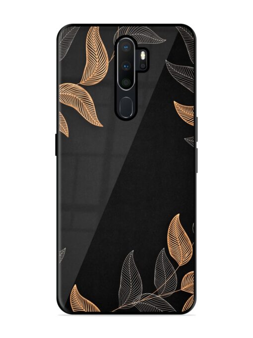 Foliage Art Glossy Metal Phone Cover for Oppo A9 Zapvi