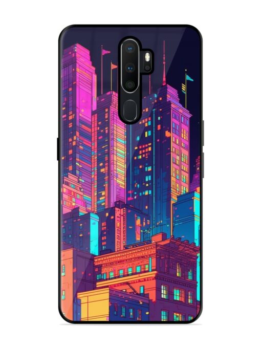 City View Glossy Metal Phone Cover for Oppo A9 Zapvi