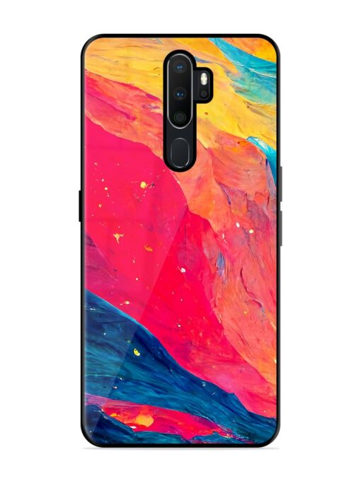 Starry Night Glossy Metal Phone Cover for Oppo A9