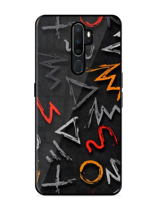 Grungy Graffiti Glossy Metal Phone Cover for Oppo A9 Zapvi