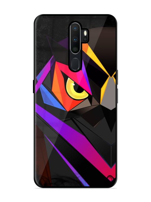 Wpap Owl Glossy Metal Phone Cover for Oppo A9 Zapvi