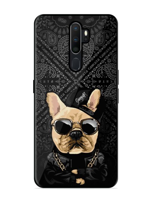 Gangsta Cool Sunmetales Dog Glossy Metal Phone Cover for Oppo A9 Zapvi