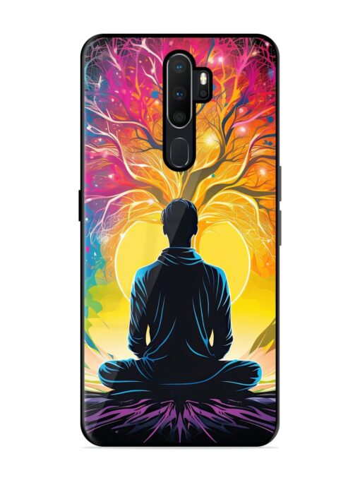 Mind Colourful Glossy Metal Phone Cover for Oppo A9 Zapvi