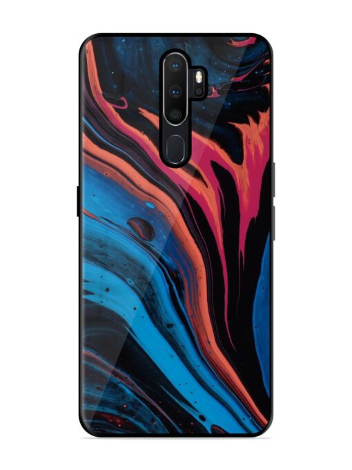 Liquefied Art Glossy Metal TPU Phone Cover for Oppo A9 (2020) Zapvi