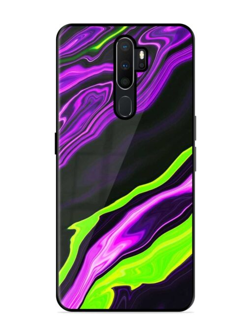 Bright Fluid Violet Glossy Metal Phone Cover for Oppo A9 (2020) Zapvi