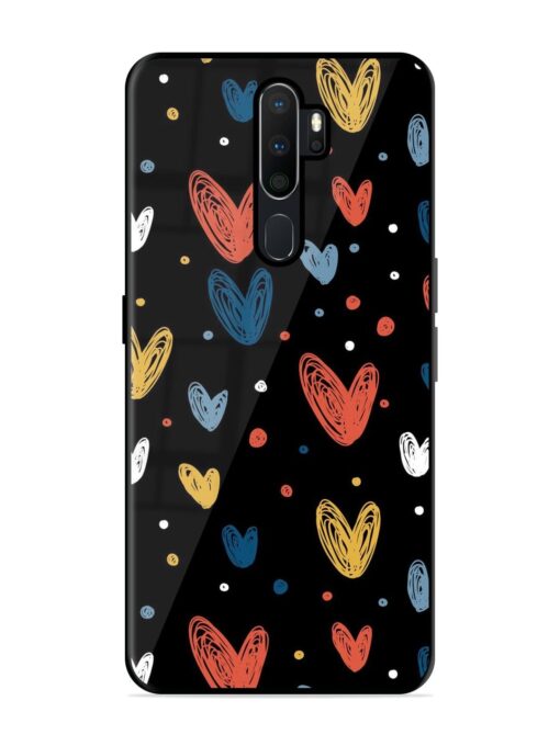 Happy Valentines Day Glossy Metal TPU Phone Cover for Oppo A9 (2020)