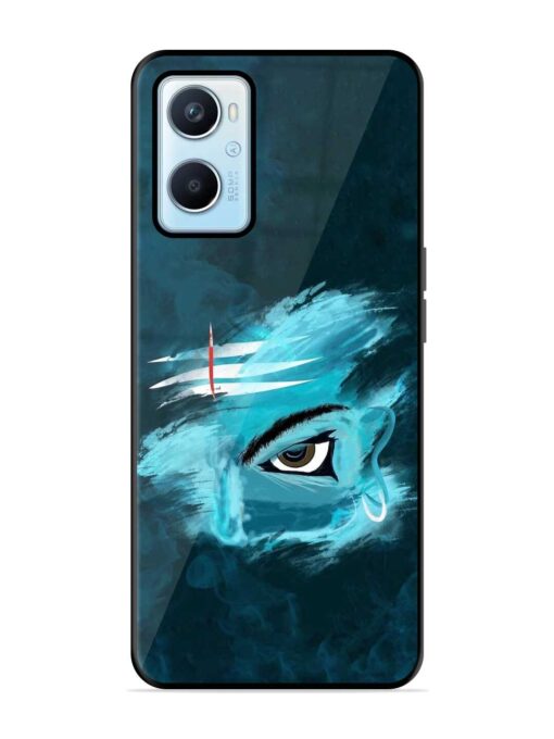 Lord Shiva Glossy Metal Phone Cover for Oppo A96 Zapvi