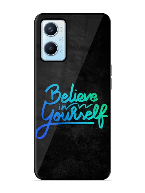 Believe In Yourself Glossy Metal Phone Cover for Oppo A96 Zapvi