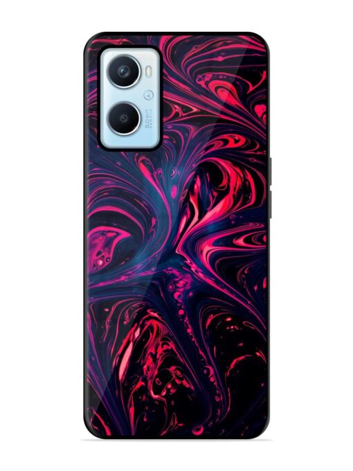 Abstract Background Glossy Metal Phone Cover for Oppo A96 Zapvi