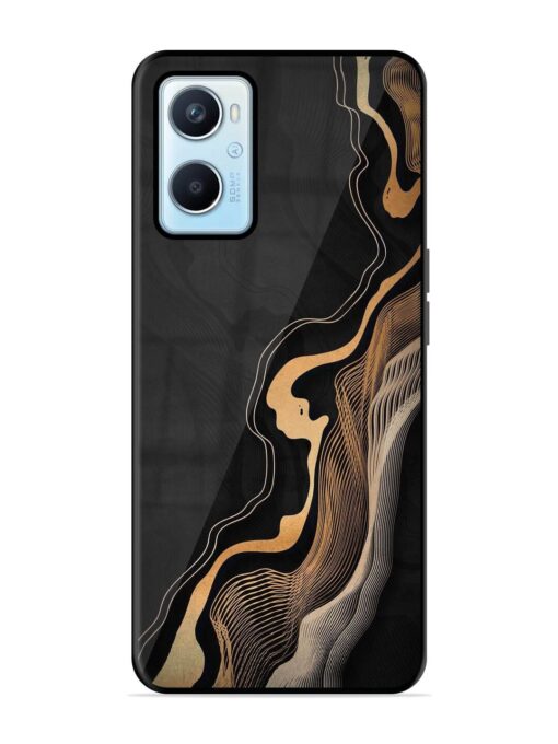 Abstract Art Glossy Metal TPU Phone Cover for Oppo A96 Zapvi