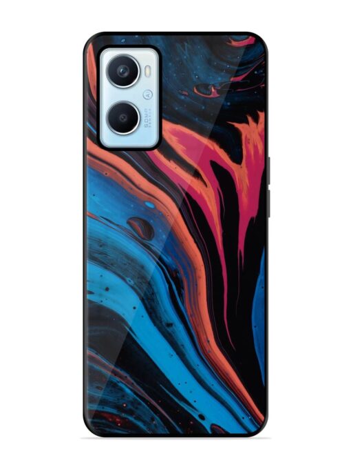 Liquefied Art Glossy Metal TPU Phone Cover for Oppo A96